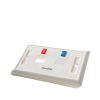 Faceplate de 2 puertos iconable