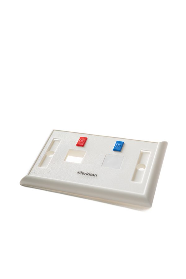 Faceplate de 2 puertos iconable