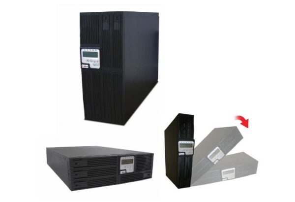 UPS 10KVA FP. 0.9, MONOFASICO, LCD DISPLAY, 1 FASE IN/OUT, 4 PCS IEC C13(INC BATERIAS, MODULO Y CABLES)